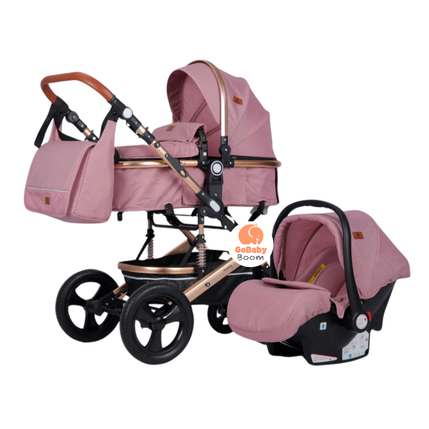 Coche Moises 3 en 1 Travel System Bunny Maxibaby
