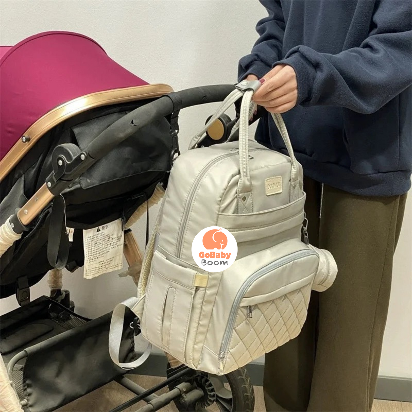 Pañalera Morral + Cambiador Portatil Baby Star
