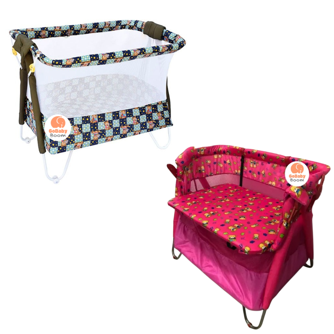 Corral Cuna Estampado Sencillo 2 Niveles