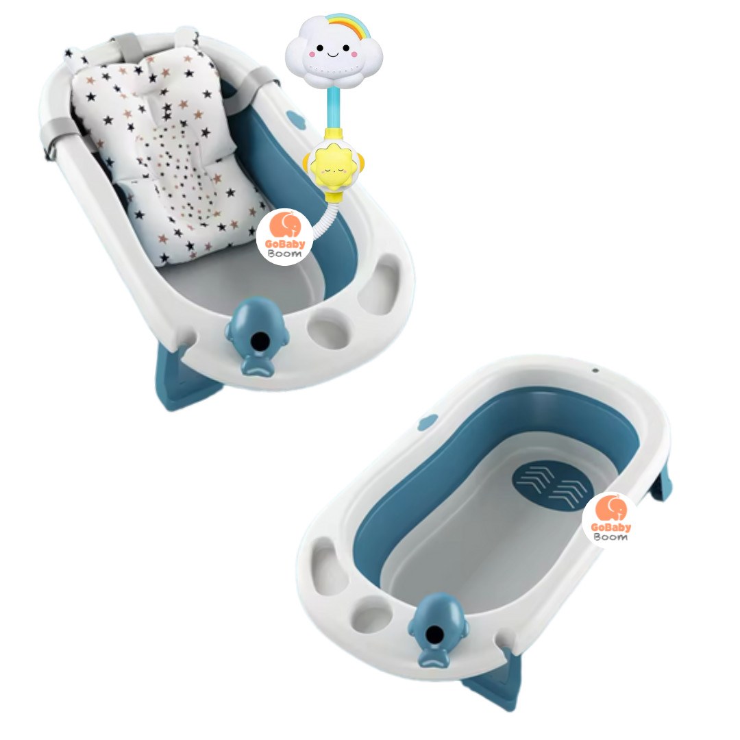 Tina Plegable Portatil + Cojin + Ducha Regadera