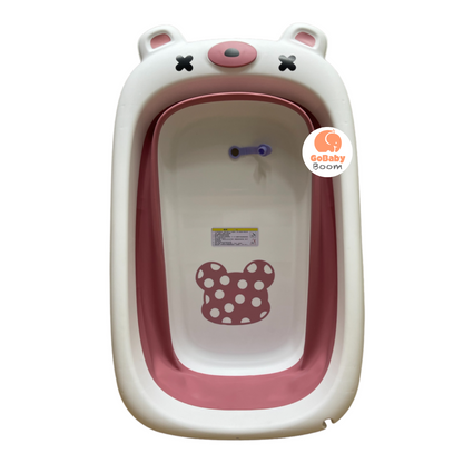 Tina Plegable Portatil  Oso Rosa