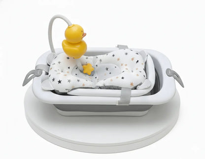 Tina para bebe Plegable Portatil + Cojin + Ducha Regadera
